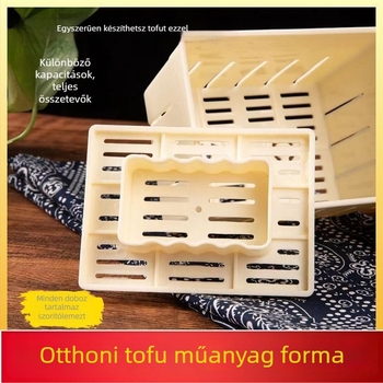 Tofu-forma háztartási használatra - műanyag, élelmiszer-minőségű, DIY keret