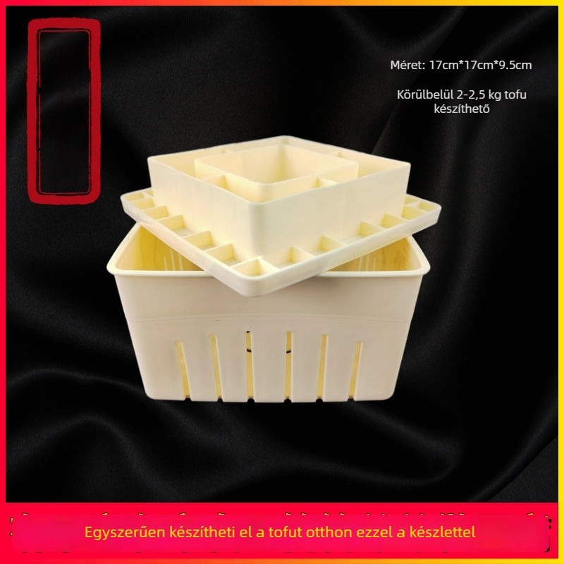 Tofu-forma háztartási használatra - műanyag, élelmiszer-minőségű, DIY keret