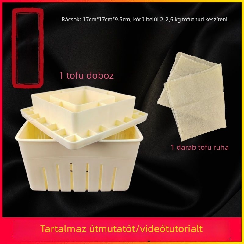 Tofu-forma háztartási használatra - műanyag, élelmiszer-minőségű, DIY keret