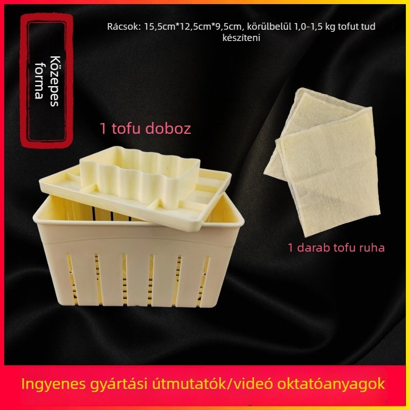 Tofu-forma háztartási használatra - műanyag, élelmiszer-minőségű, DIY keret