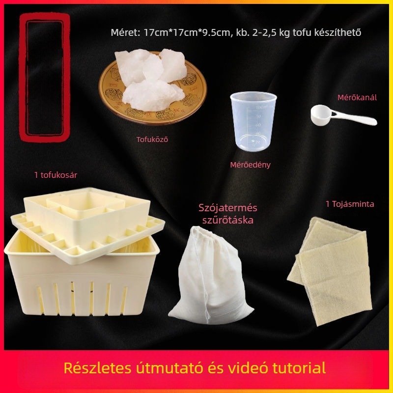 Tofu-forma háztartási használatra - műanyag, élelmiszer-minőségű, DIY keret