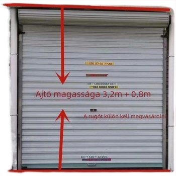 Redőny ajtó rugó, univerzális típus, rugócsík, hosszú vaslemez manuális tolóajtóhoz