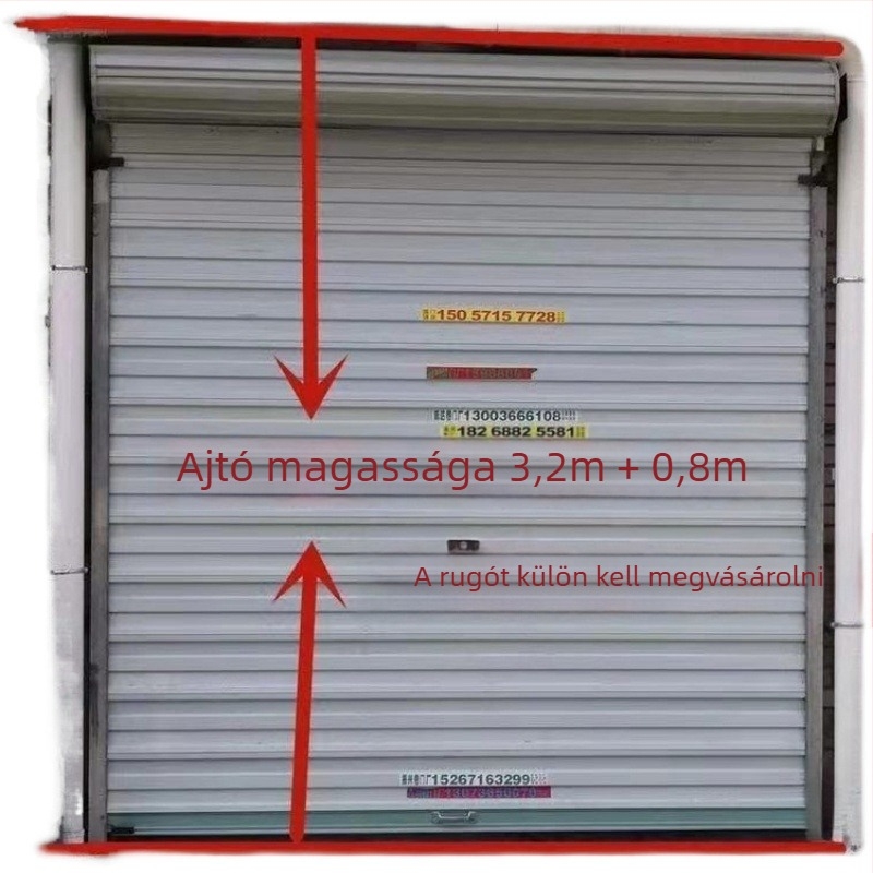 Redőny ajtó rugó, univerzális típus, rugócsík, hosszú vaslemez manuális tolóajtóhoz