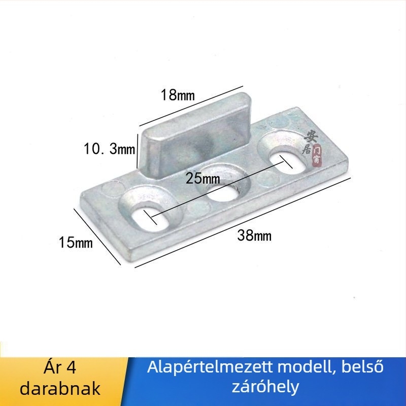 Ajtó- és ablakzár hardverkészlet – cink ötvözet, modell Q001, modern minimál stílus