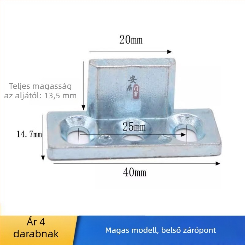 Ajtó- és ablakzár hardverkészlet – cink ötvözet, modell Q001, modern minimál stílus