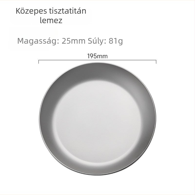 Nyolcszögletű titán kempingtál, kettőrétegű szigetelt rizs- és leveses tál, hordozható és könnyű