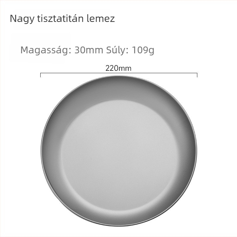 Nyolcszögletű titán kempingtál, kettőrétegű szigetelt rizs- és leveses tál, hordozható és könnyű