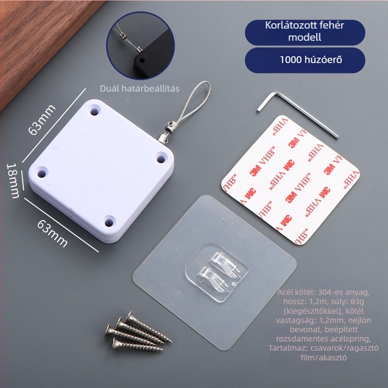 Húzós ajtócsukó — automatikus, műanyag, Zhujiang, modern minimál dizájn