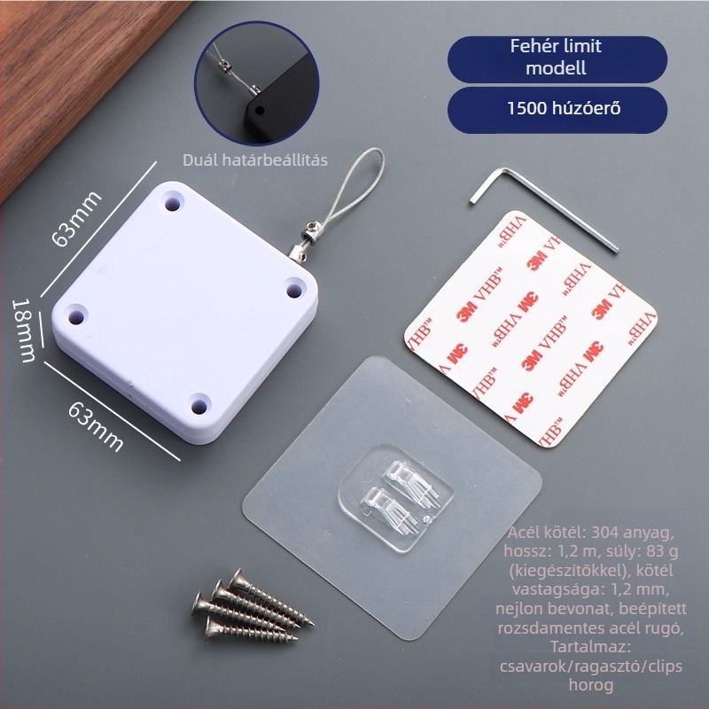 Húzós ajtócsukó — automatikus, műanyag, Zhujiang, modern minimál dizájn