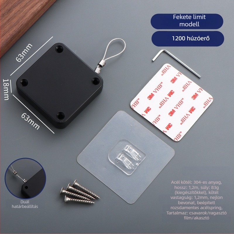 Húzós ajtócsukó — automatikus, műanyag, Zhujiang, modern minimál dizájn