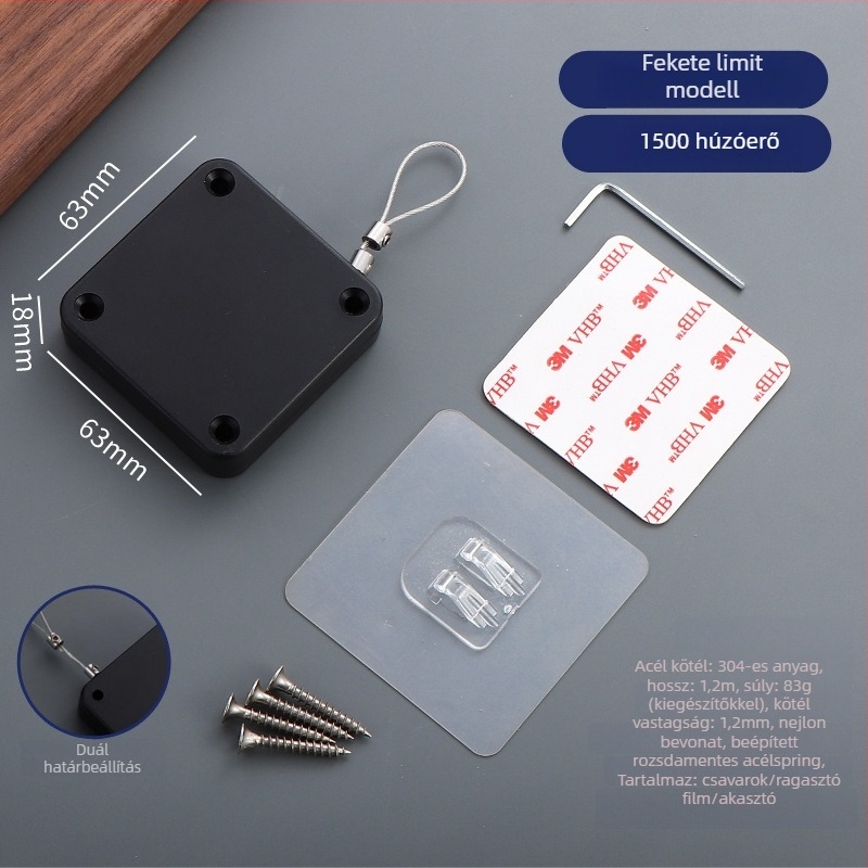 Húzós ajtócsukó — automatikus, műanyag, Zhujiang, modern minimál dizájn