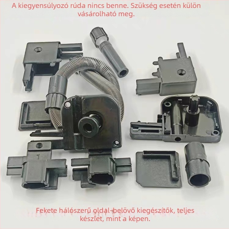 Láthatatlan ablakhálózati kiegészítők – kihúzható háló, rugós dob, végfedél, sarokjavító alkatrészek, 3016 készlet – műanyag, modern minimalista stílus