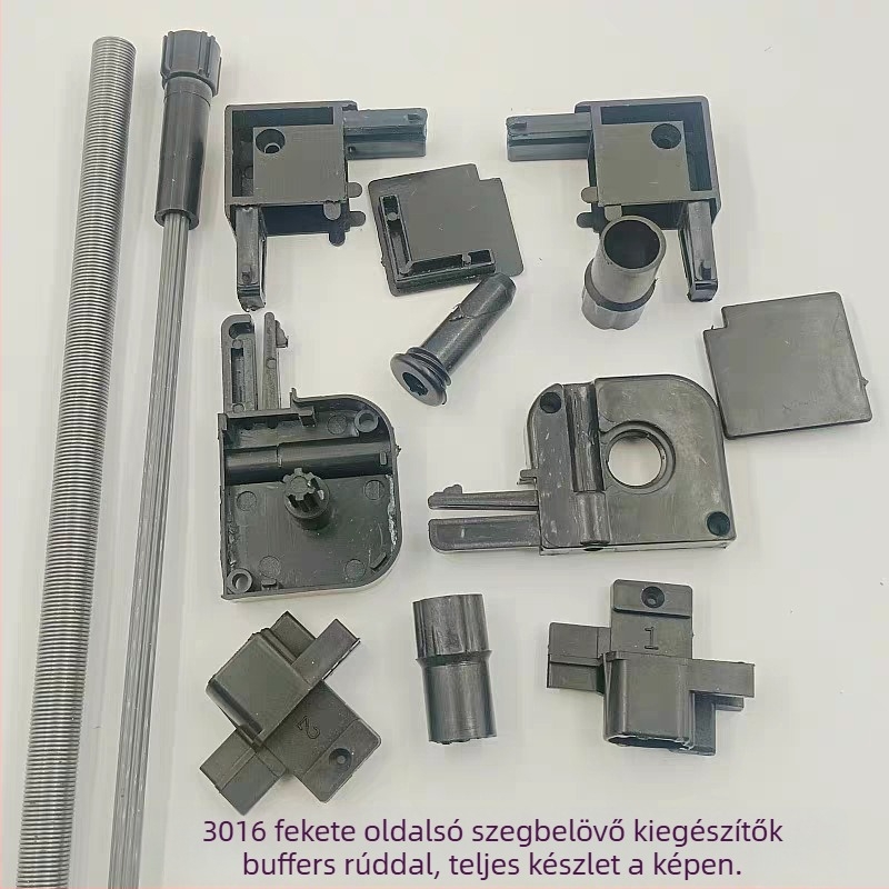 Láthatatlan ablakhálózati kiegészítők – kihúzható háló, rugós dob, végfedél, sarokjavító alkatrészek, 3016 készlet – műanyag, modern minimalista stílus