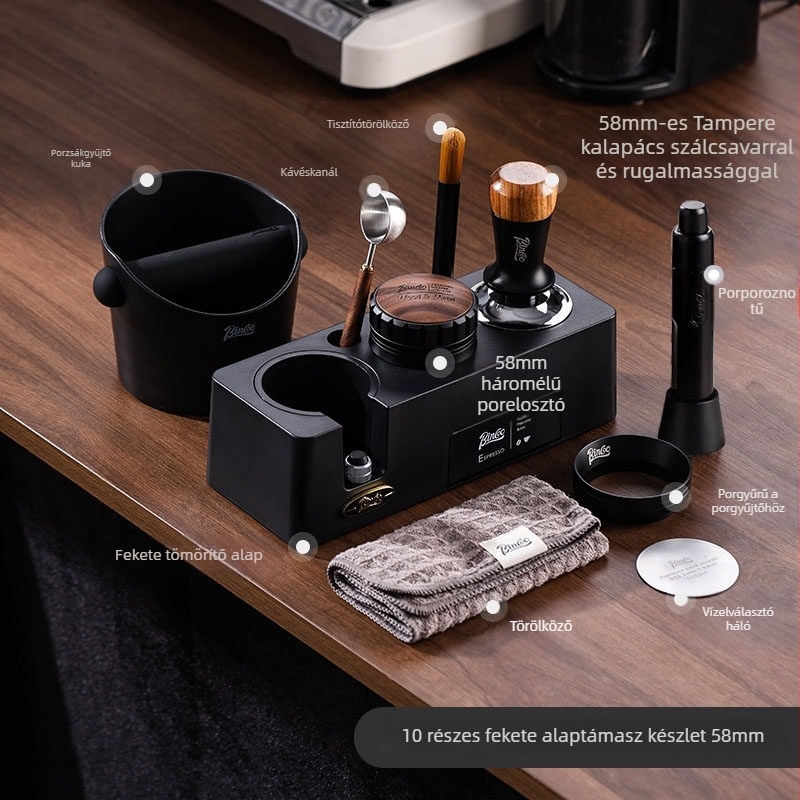 Kávétamper készlet (3 darab) — ABS anyag, Amerikai stílus, prémium minőség, irodai vagy otthoni használatra