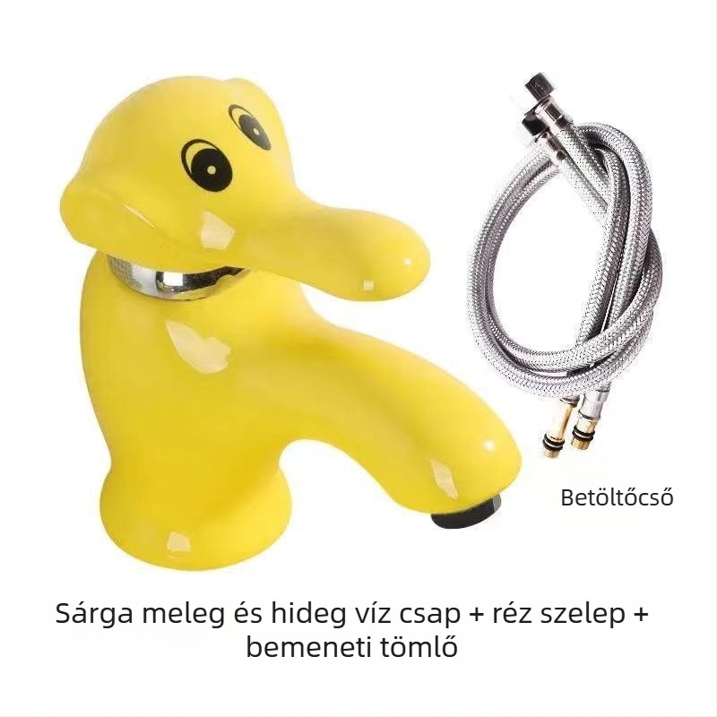 Meleg- és hideg vizet szolgáló mosdócsap, kerámia lemezes szeleppel, egytestű kivitel, kulccsal nyitható, CE tanúsítvány