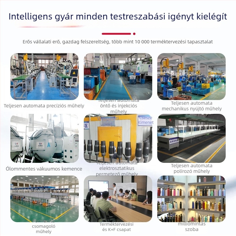 Steno 304 rozsdamentes acélból készült szigetelt vízpalack, fogantyúval, sportos utazáshoz