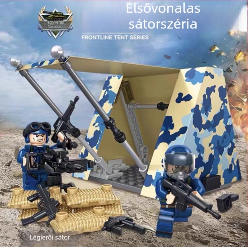 Speciális erők katonai építőjáték készlet, ABS műanyag, 50-100 darab, DIY