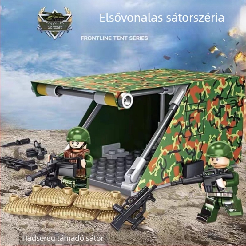 Speciális erők katonai építőjáték készlet, ABS műanyag, 50-100 darab, DIY