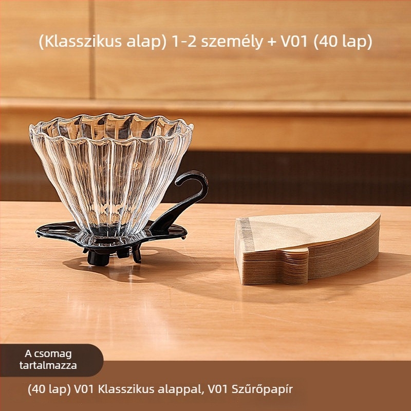 Kézi kávéőrlő készlet otthonra és kültéren – kompakt kézi hajtású készlet, minimalista stílus, teljes készlet