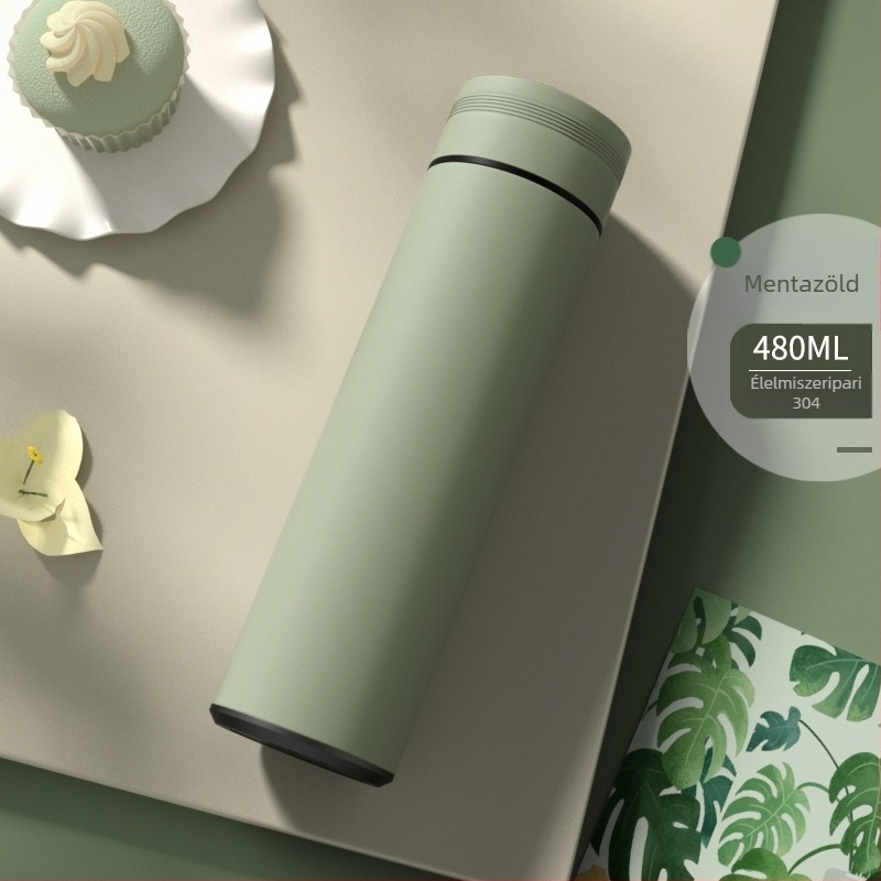 Okos 316-os rozsdamentes acél termosz nőknek, tea-víz szétválasztó funkcióval, elegáns kialakítás