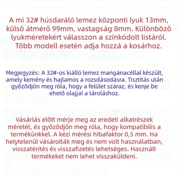 Elektromos húsdaráló lyuklemez, penge és szita készlet