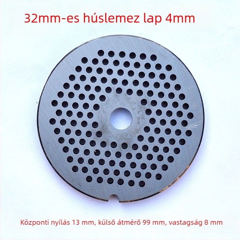 Elektromos húsdaráló lyuklemez, penge és szita készlet