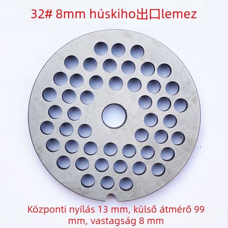 Elektromos húsdaráló lyuklemez, penge és szita készlet