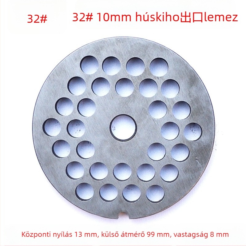 Elektromos húsdaráló lyuklemez, penge és szita készlet