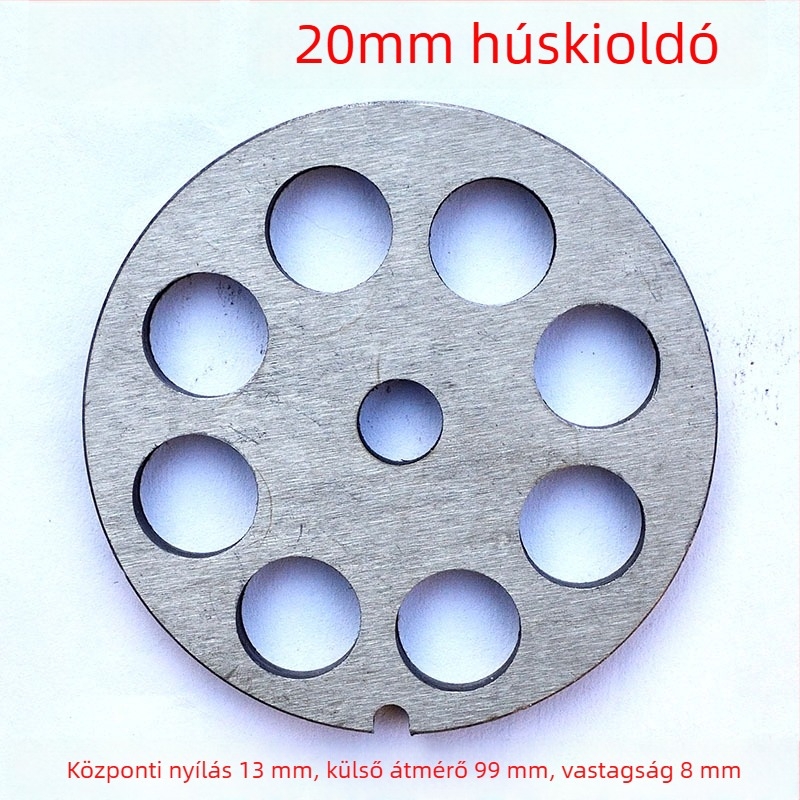 Elektromos húsdaráló lyuklemez, penge és szita készlet