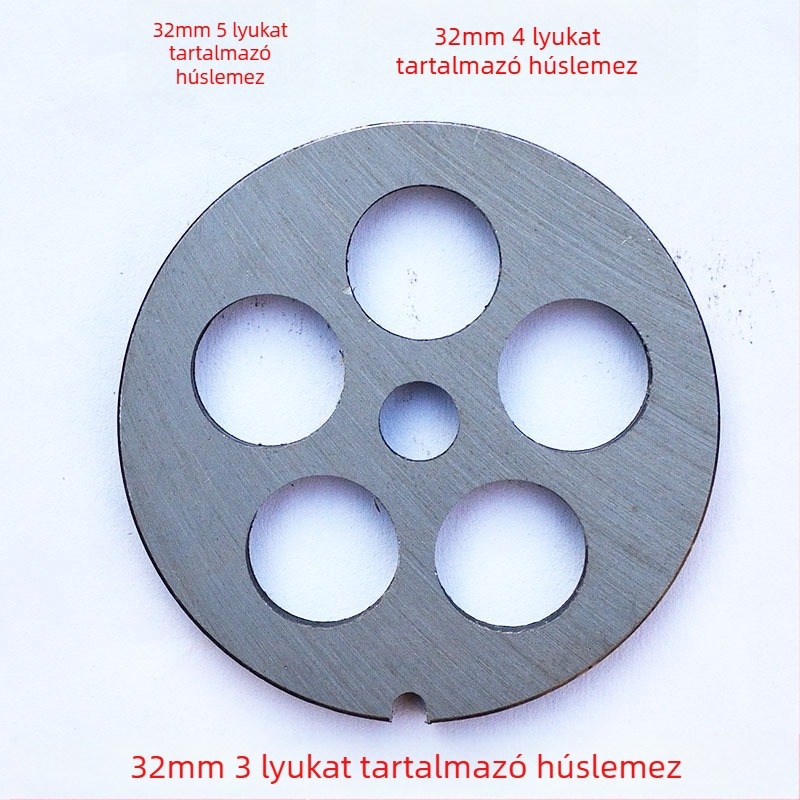 Elektromos húsdaráló lyuklemez, penge és szita készlet