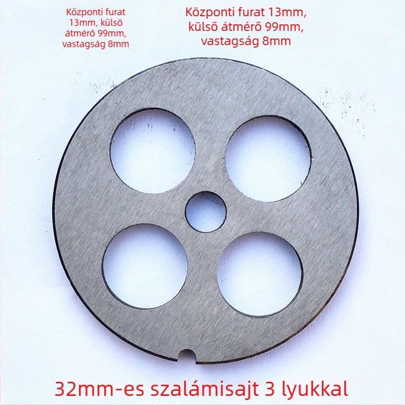 Elektromos húsdaráló lyuklemez, penge és szita készlet