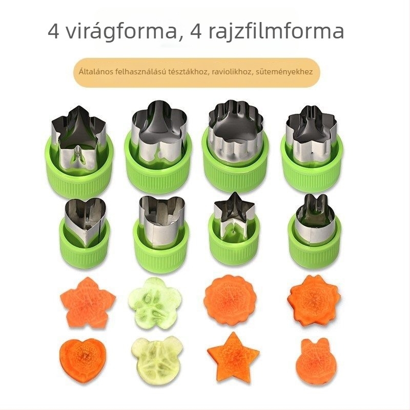 Babáknak készült dumpling és pillangó alakú nudli nyomóforma - fém eszköz, márka Unique