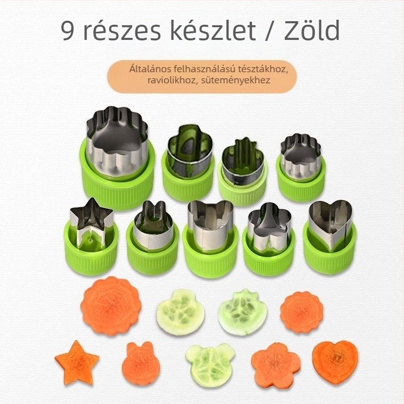 Babáknak készült dumpling és pillangó alakú nudli nyomóforma - fém eszköz, márka Unique