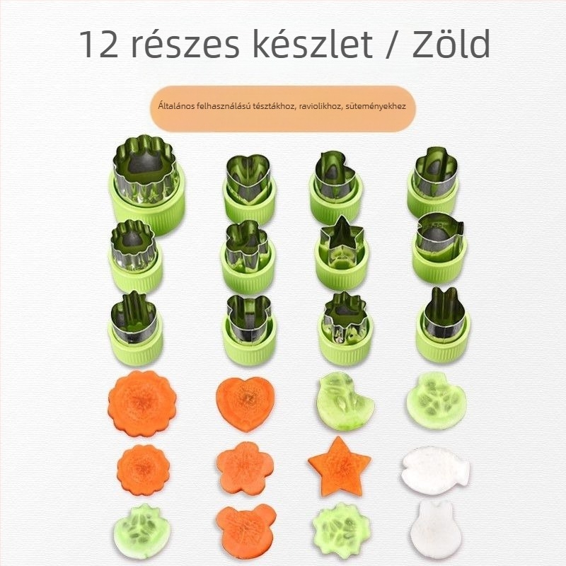Babáknak készült dumpling és pillangó alakú nudli nyomóforma - fém eszköz, márka Unique