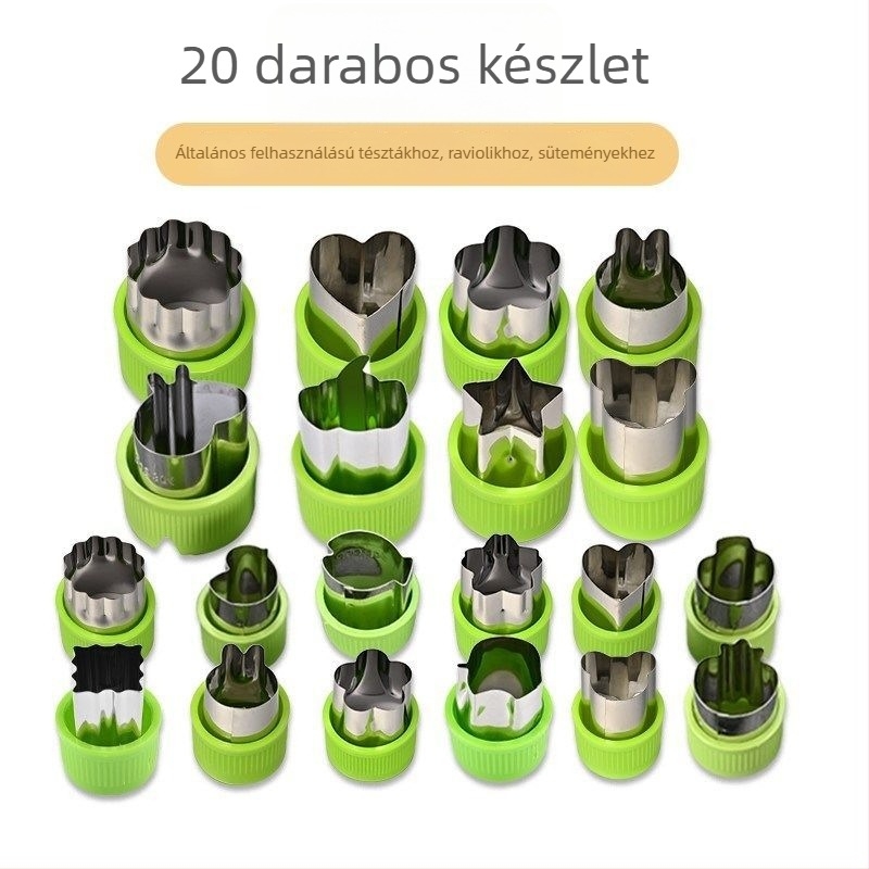 Babáknak készült dumpling és pillangó alakú nudli nyomóforma - fém eszköz, márka Unique