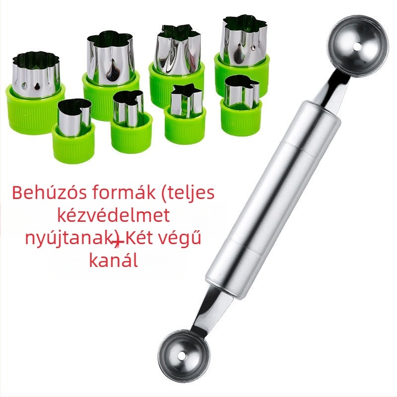 Babáknak készült dumpling és pillangó alakú nudli nyomóforma - fém eszköz, márka Unique