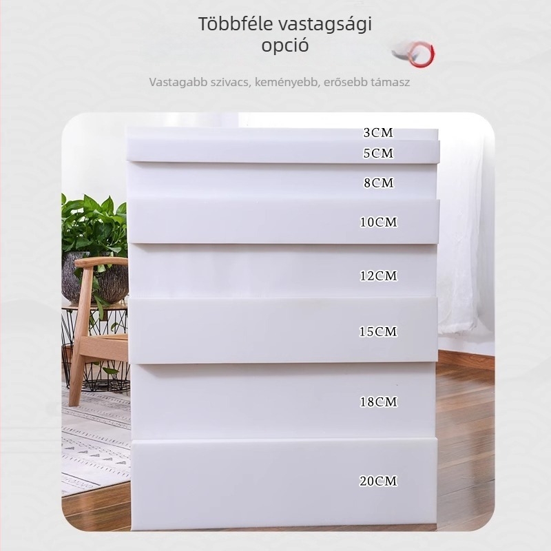 Kanapéhoz való párna, ablak melletti párna, tatami matrac, ülőpárna — nagy sűrűségű, vastított, tartós támasz