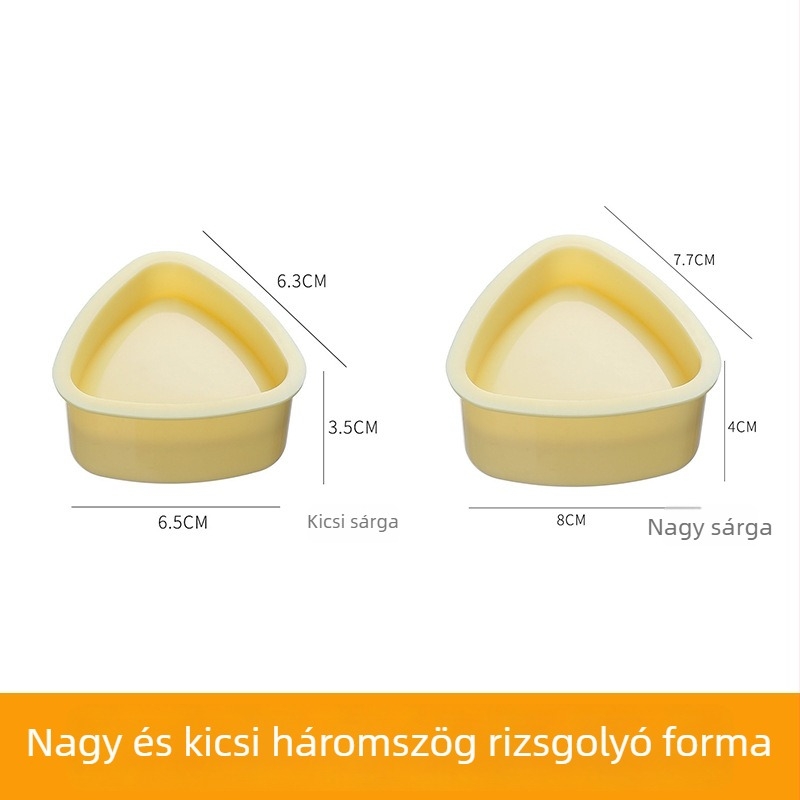 Háromszög alakú rizsgolyó forma, élelmiszerbiztonságos, babák és gyerekek számára, otthoni használatra, sushi készítő eszköz