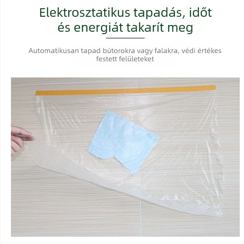 Átlátszó PE anyagú bútordvédőhuzat, testreszabható, egyszerű stílus, hálószobai használatra