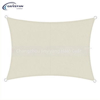 Háromszög alakú árnyékoló vászon, poliészter 160GSM, vízálló index 300, PU bevonat, telepítés nélkül