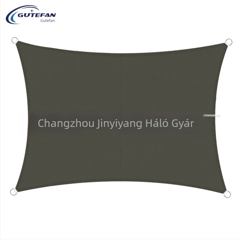 Háromszög alakú árnyékoló vászon, poliészter 160GSM, vízálló index 300, PU bevonat, telepítés nélkül