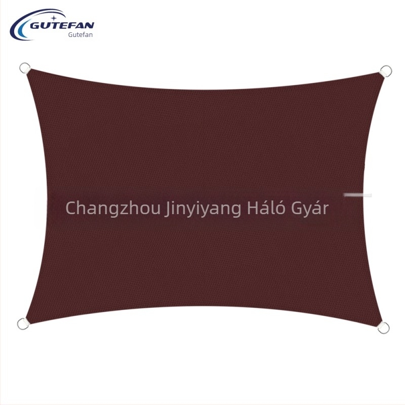 Háromszög alakú árnyékoló vászon, poliészter 160GSM, vízálló index 300, PU bevonat, telepítés nélkül