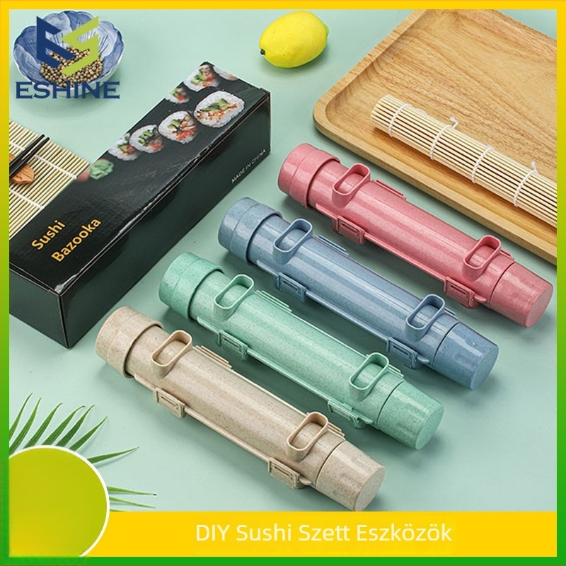 Házi DIY sushi formázó készlet - Bazooka stílus, anyag: Wheat Straw PP, származás: Guangdong, logó nyomtatás lehetőség, 2024-es bevezetés