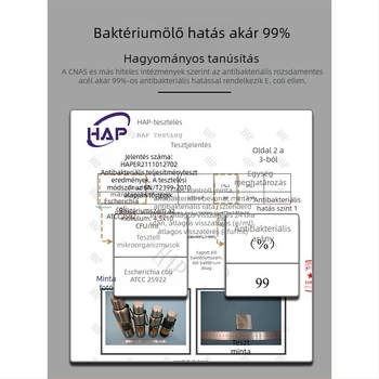 Termos pohár 316 rozsdamentes acél belsővel, 304 rozsdamentes acél külső burkolattal, 12–24 órás szigetelés