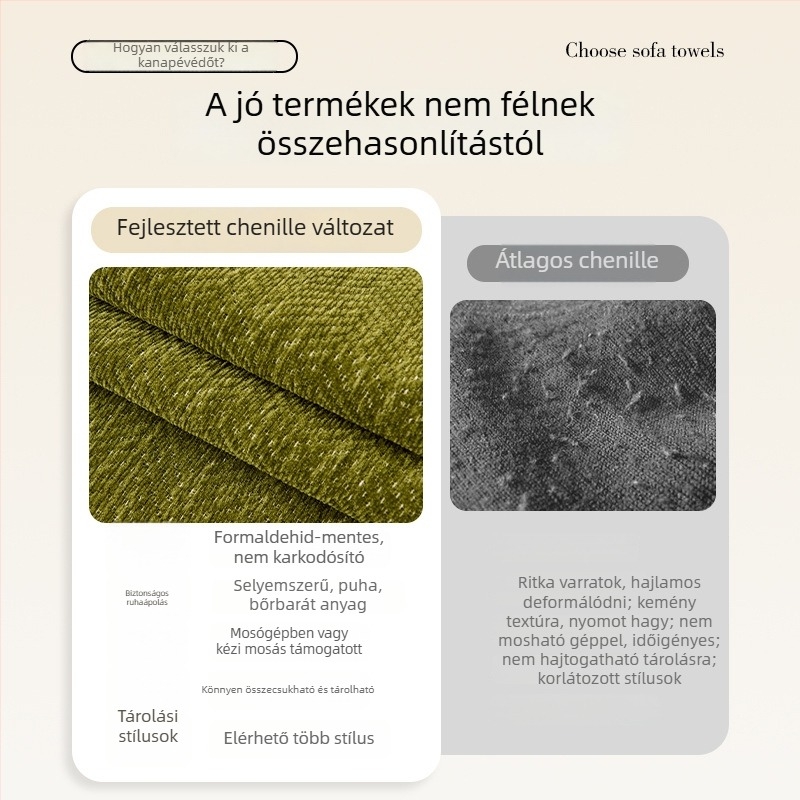 Chenille kanapé törölköző, csíkos minta, univerzális használat, 2025 téli szezon, testreszabott feldolgozás