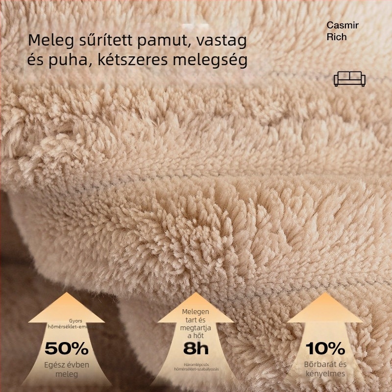 Vastag plüss kanapé párna téli használatra, modern minimalista stílus, csúszásmentes, egyenes szélű kanapéhuzat moduláris kanapóhoz