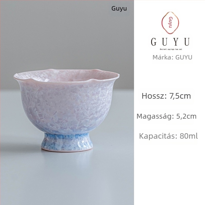 Gongfu porcelán teáscsésze, kínai stílus, Fujian eredetű, egyszemélyes teához, ideális üzleti ajándék