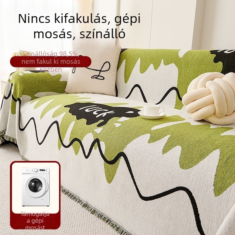 Chenille kanapévédő szekcionált kanapéra – minták: csíkok, geometriai, rajzfilm; csúszásmentes és szöszmentes
