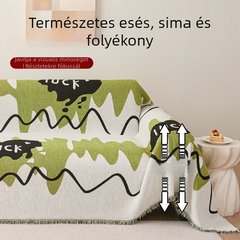 Chenille kanapévédő szekcionált kanapéra – minták: csíkok, geometriai, rajzfilm; csúszásmentes és szöszmentes