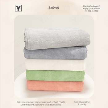 Chenille anyagú kanapévédő, karcolás elleni, egyszínű, sarokkanapóhoz, minimalist stílus.